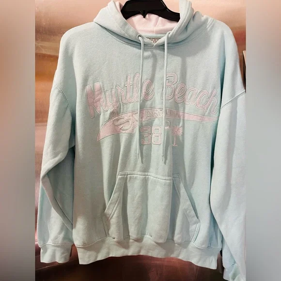 Light Mint Green Myrtle Beach Hoodie - Picture 2 of 5